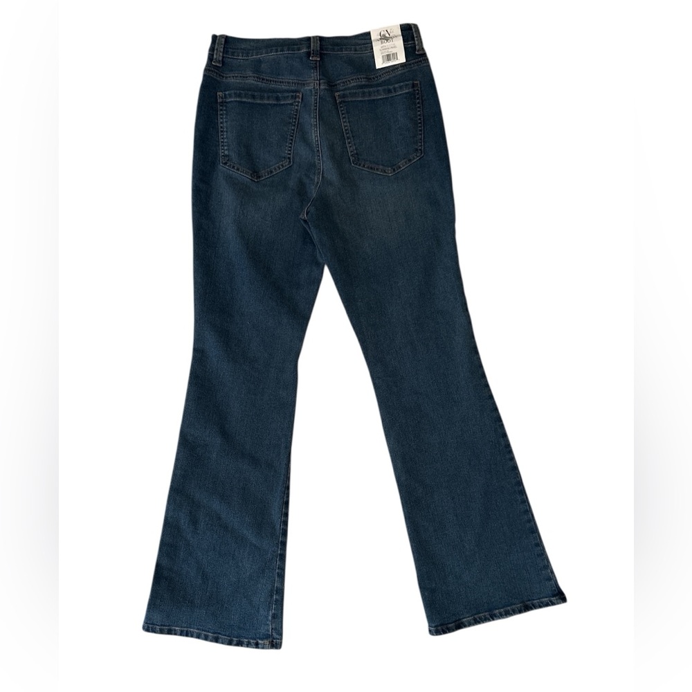 Gloria Vanderbilt Amanda Boot Cut 5-Pocket Jeans with Slimming Panel - Picture 2 of 4